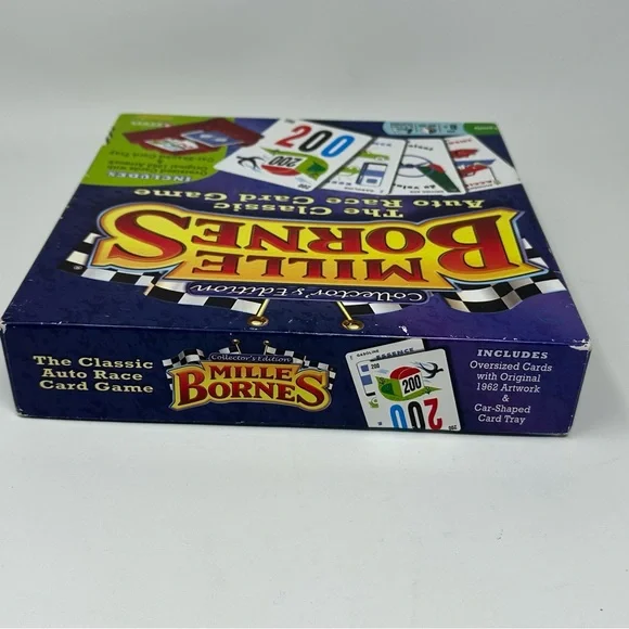 2010 Mille Bornes Card Game Collectors Edition with Car Shaped Tray Complete - Picture 9 of 11